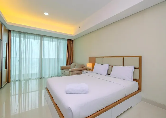 Cozy Living And Spacious Studio At 28Th Floor Kemang Village Apartment By Travelio
